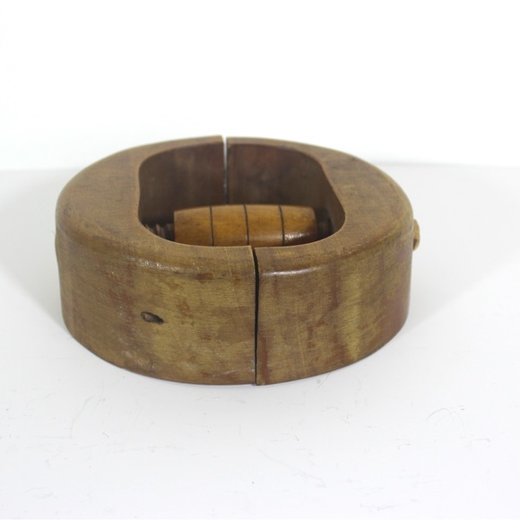 Vintage or antique wood hat stretcher mold millinery display store, wall art - Picture 8 of 10